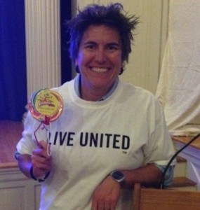 Ash Beckham present her talk “Give Voice to Your Truth.”