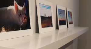 Student art in Tatem Hall.