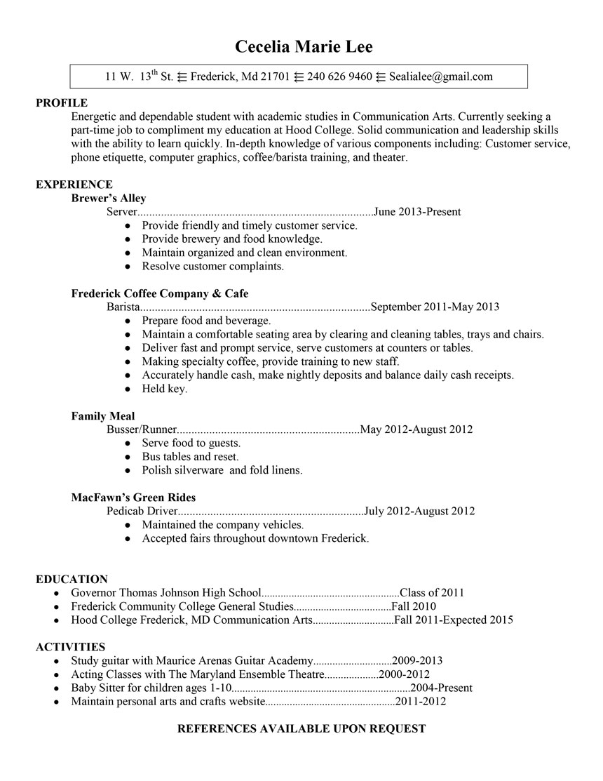 resume